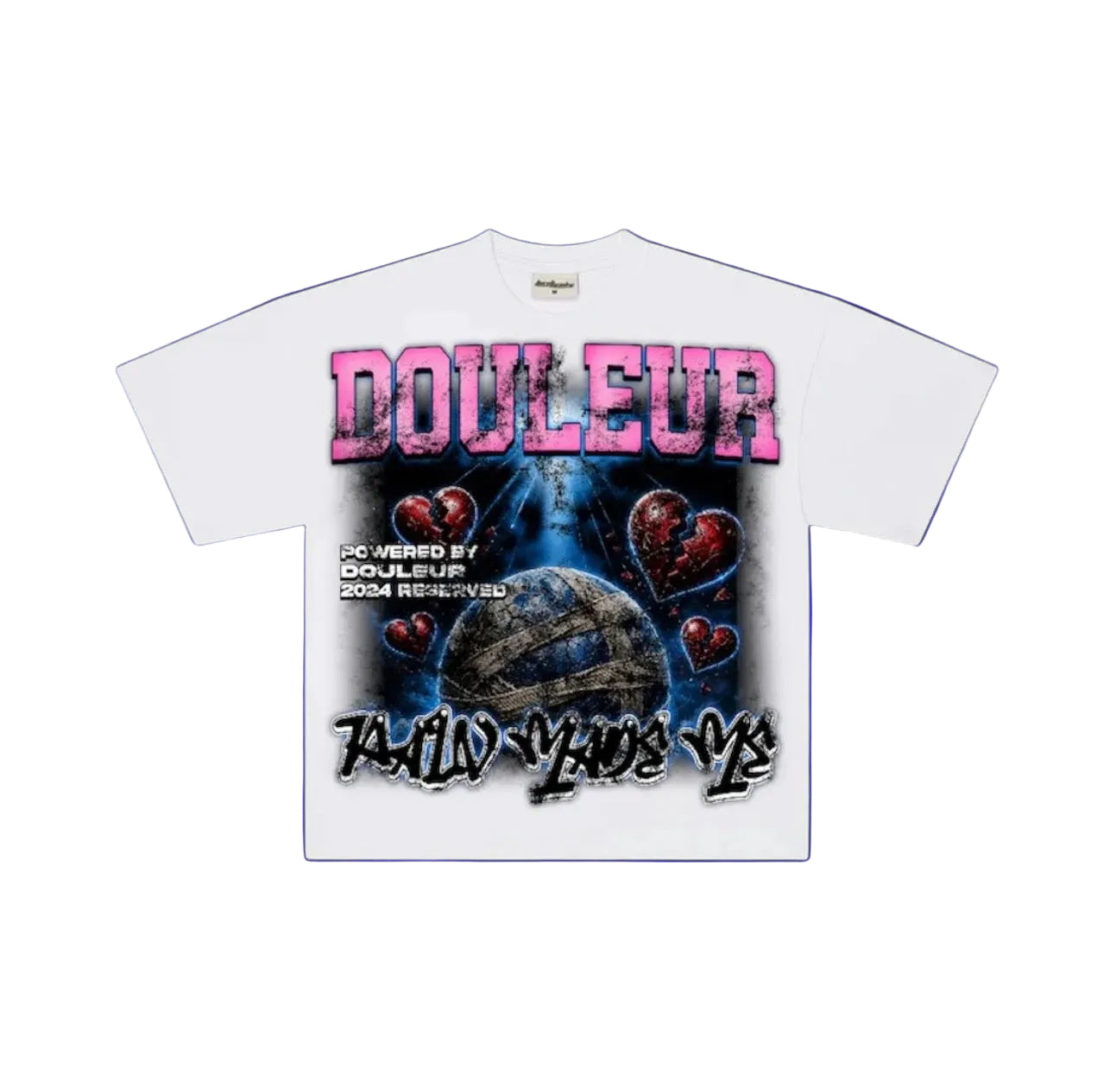 White Douleur 'Pain Made Me' Graphic Tee