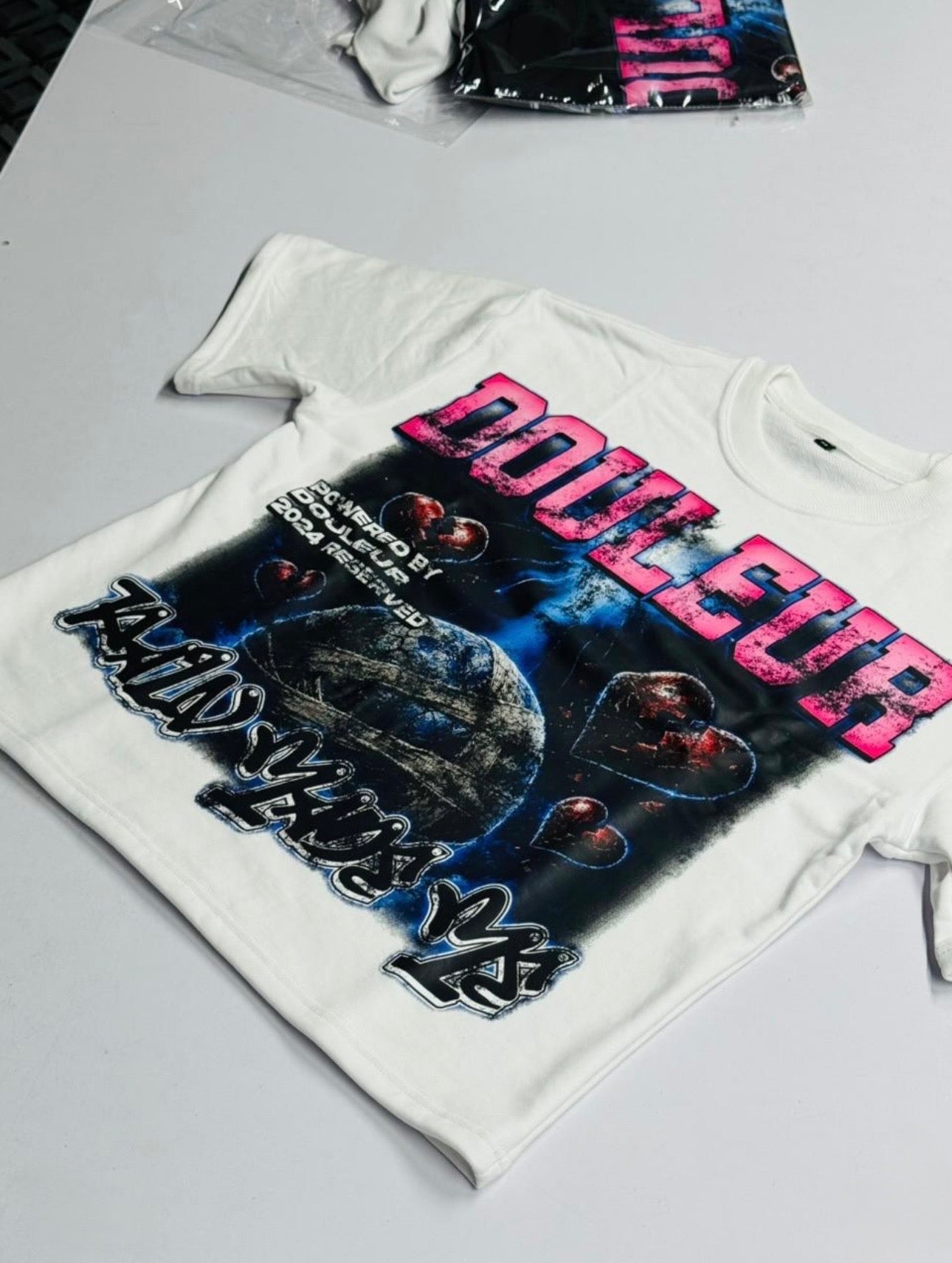 White Douleur 'Pain Made Me' Graphic Tee