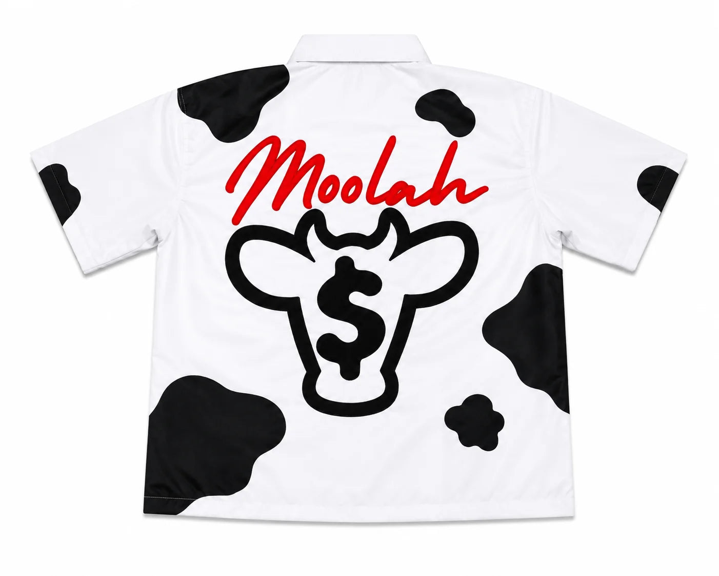 White Cash Cow Short Sleeve Wind Breaker