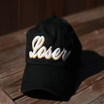 B.A.G. Style Loser Dad Hat (Black and Gold)